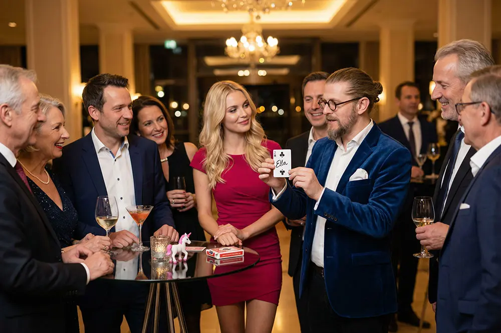 Close-up Magie als Walking Act in Bremen